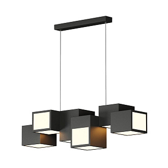 Подвесной светильник 90*22,5*120 см, LED 90W, 3000 / 6000K, Черный LED4U L7600-900 BK