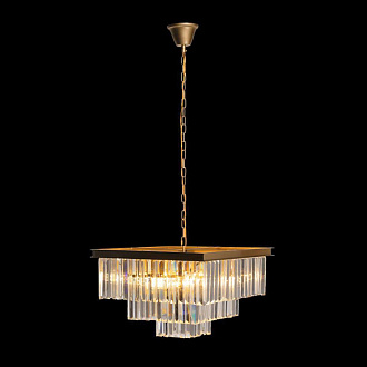 Подвесная люстра Loft IT Prism Clear 10019/500S, золото