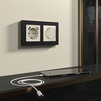 W1142062 Диммер, айвори матовый Werkel, 4690389191947