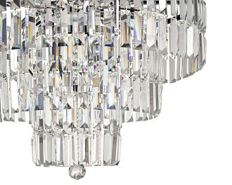 Подвесная люстра Vele Luce Fata VL3173P10, диаметр 60 см, хром
