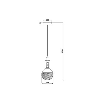 Подвесной светильник  13*120 см, 1*E14 хром Vele Luce Cesare VL1913P01