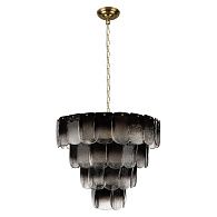 Подвесная люстра 60 см, LOFT IT Gradient 10482/600 Smoke, золото