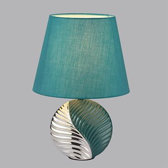 Настольная лампа 28*28*39 см, 1*E27*60W, Lumion Tapala 8139/1T, серебристый; синий