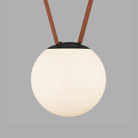 Трековый однофазный светильник 18 см, 10W, 3000K, Denkirs Belty Orb DK5553-BK, черный
