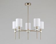 Люстра с абажурами на штанге **72- см, 5*E14*40W, K, Ambrella Light High Light LH72371, темная латунь
