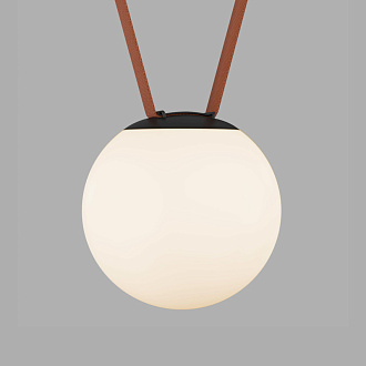 Трековый однофазный светильник 18 см, 10W, 3000K, Denkirs Belty Orb DK5553-BK, черный