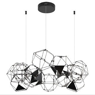 Светильник 85 см, 56W, 4000K, Odeon Light Trellis 5087/56L, черный хром