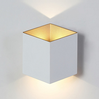 Бра 17*9 см, 1*12W, 3000K, Crystal Lux CLT 227W WH-GO Белый/Золотой