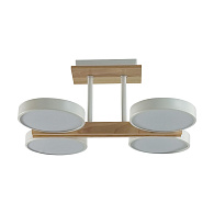 Потолочный светильник 33*40*17 см, 1*LED*72W 3000-4000-6000K Lumion Plato 8030/72CL белый, дерево
