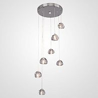 Подвесная люстра METEORA 7 35*35*250 см, 7*G4*20W, ImperiumLoft METEORA01, Чёрный