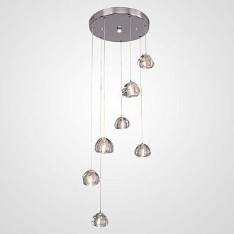 Подвесная люстра METEORA 7 35*35*250 см, 7*G4*20W, ImperiumLoft METEORA01, Чёрный
