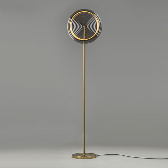 Торшер 150 см, 19W, 3000K, Freya Borbon FR5442FL-L13B, латунь