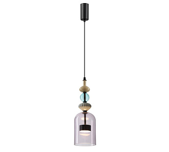 Подвес 13,5*13,5*151 см,  LED*W, 4000 К, Odeon Light Palleta, черный 5046/12LA
