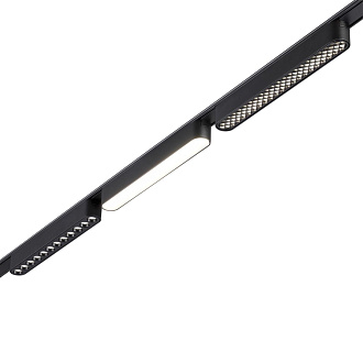 Трековый светильник для низковольтного шинопровода 22,2*2,5* см, LED 12W*3000 К, Novotech Shino Smal, черный, 359242