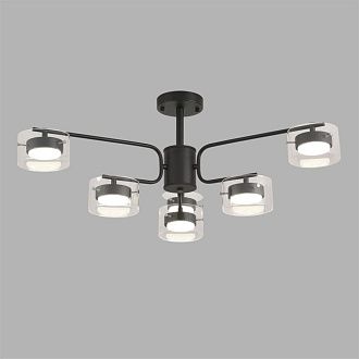 Светильник потолочный *96*29-29 см, 6*GX53 LED*7W, Lumion Natalina LUM8349/6C, черный