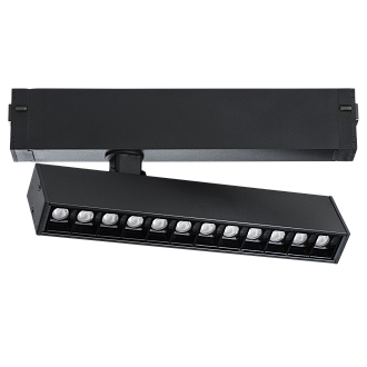 Светильник для трека PRO диммируемый 22,8*2,8 см, LED*9W, Черный Lightstar Teta 205317