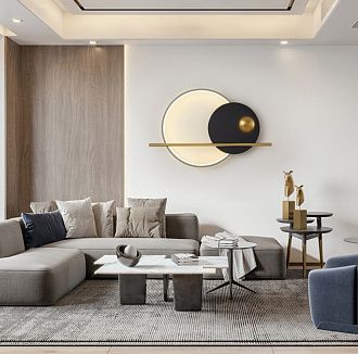 Настенный светодиодный светильник Inodesign Ridn Black 40.6195