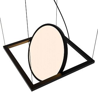 Подвес 46*50-150 см, 1*LED, 30W, 4000K, Favourite Pany 4637-1P, черный матовый