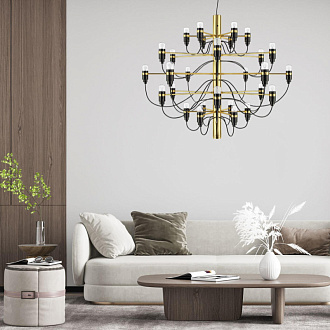 Светильник 80 см, Loft It 10196/800 Chrome, черный-хром