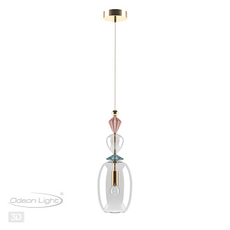 Подвесной светильник диаметр 14 см Odeon Light Bizet 4855/1B Золото