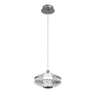Подвес 15*24,5-144,5 см, 1*LED, 6W, 4000K, Favourite Claros 4643-1P, матовый никель