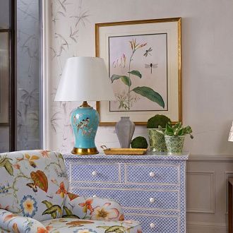 Настольная лампа 53 см, Loft IT Bluebell 10493T, керамика