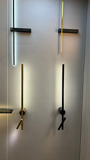 Настенный светильник 72 см, 10W, 4000K, Crystal Lux CLT 358W2 BS, латунь