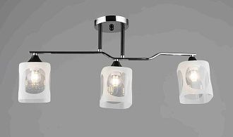 Люстра L630 x W120 x H300, мм, 3*40W (120W), CH+BK(ХРОМ+ЧЁРНЫЙ) Rilon 2284/3 CH+BK