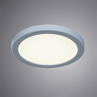 Встраиваемый светодиодный светильник 10 см 6W LED, 4000K, Arte Lamp Mesura A7971PL-1WH, белый