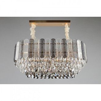 Подвесная люстра 75*39*50-85 см, E14, 40W, Aployt Rozel APL.770.03.11, золотой