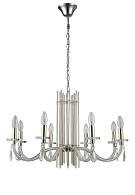 Люстра 72 см, Crystal L ux AURELIO SP8 GOLD+CHROME/TRANSPARENT Хром/Золото