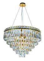Люстра Ø600 x H450 (800), мм, 14*40W (560W), GOLD+CLEAR (Золото + Прозрачный Хрусталь) NewRgy 2785E/14A GOLD+CLEAR