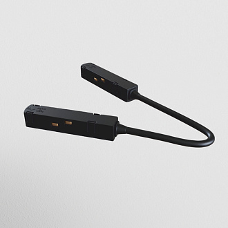 Коннектор питания угловой Maytoni Technical Magnetic track system S35 TRA004CPC-22B черныйIP 20