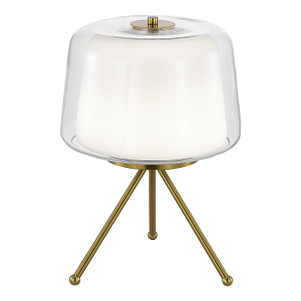 Настольная лампа 29*41 см, LED, 16W,  3000К, ST-Luce PANDORA SL6127.304.01 латунный