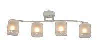 Люстра L780 x W140 x H220, мм, 4*40W (160W), WHITE+CHROME (БЕЛЫЙ+ХРОМ) Rilon 07359/4 WHITE+CHROME