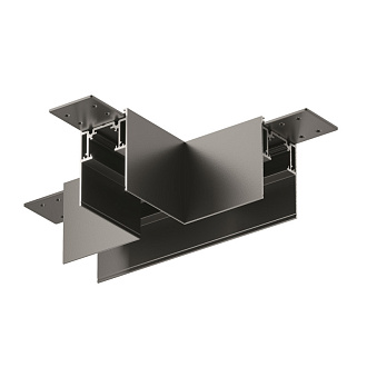 Коннектор Т-образный накладной Maytoni Technical Magnetic track system Gravity TRA010CT-41B черный
