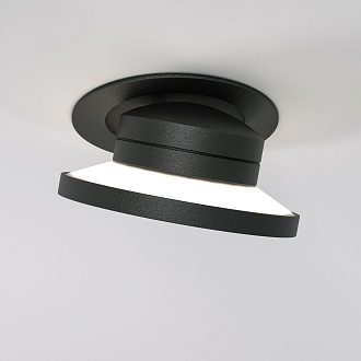 Точечный светильник LED 6W, 4000 К, 9,4*9,4*6,8 см, черный, Elektrostandard Surf 25084/LED