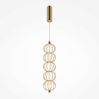 Подвесной светильник 13,9*76,8*375,8 см, LED*17W, 3000 К, Golden Cage MOD216PL-L10G3K Maytoni, Золото