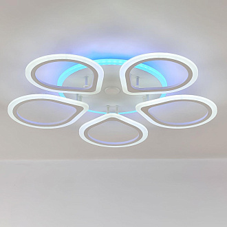 Люстра потолочная Citilux Транай Смарт CL235A150E, 65W LED, 3000-5500K, диаметр 70 см, белый