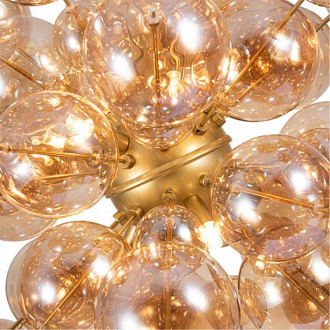 Подвесной светильник 60*60 см, 9*G9 золотистый Arte Lamp Molecule A8313SP-9GO