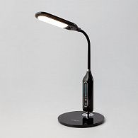Светодиодная настольная лампа 31 см 3300;4200;6500K 8W Eurosvet  Soft 80503/1 черный