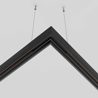 Коннектор угловой накладной Maytoni Technical Magnetic track system Exility TRA034HCL-41B черныйIP 20