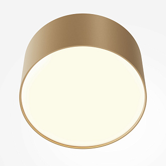 Накладной светильник 12*12*6 см, LED, 12W, 3000К, Maytoni Technical Zon C032CL-12W3K-RD-MG золото матовое