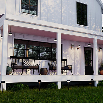 Светильник светодиодный 15 см, 10W, 4000K, NovoTech STREET GONNA 358459, черный