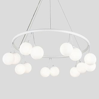 Подвесной светильник 80*70/150 см, 14*G9  MODESTYLE MS.6120.14 WH белый