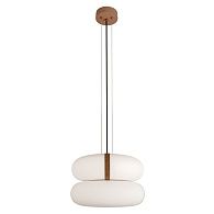 Подвесной светильник 33 см, 15W, 3000K, LOFT IT Bolina 10473P, коричневый