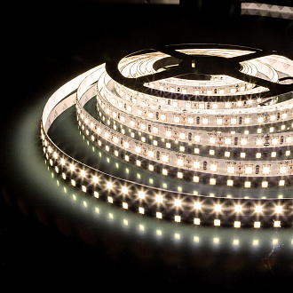 Светодиодная лента Лента светодиодная 12V 9,6W 120Led 2835 IP65 теплый белый, 5м Elektrostandard