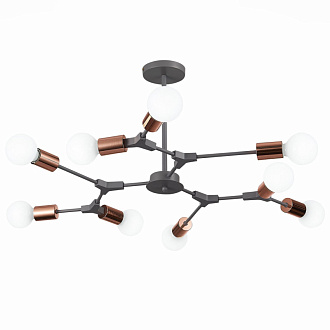 Люстра 89 см,  EVOLUCE PALARE SLE106403-09 Серый, Розовое золото