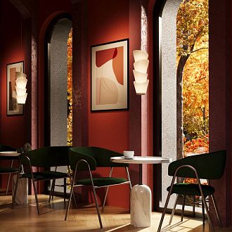 Подвесной светильник 13,5*15*72-362 см, LED*14W, 3000K, Maytoni Seoul MOD374PL-L28W3K, Белый