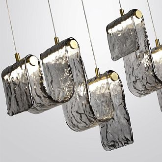 Светильник 125 см, 52W, 4000K, ODEON LIGHT 5106/52L, золотой брашинг